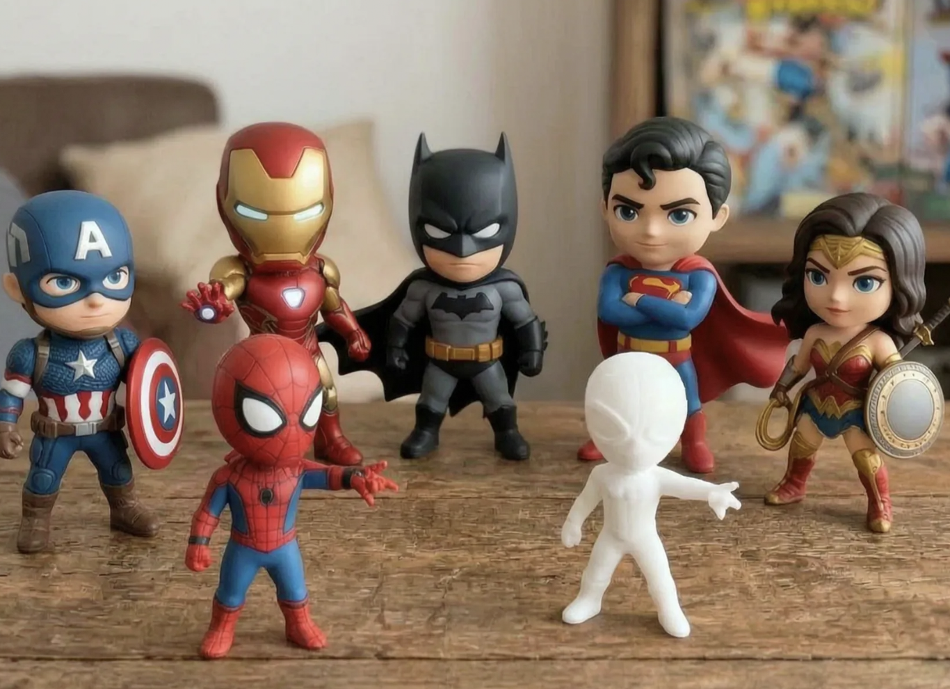 Superhero Miniature Chibi