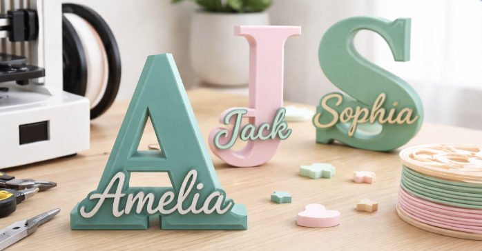 Personalized Initial Name Miniature