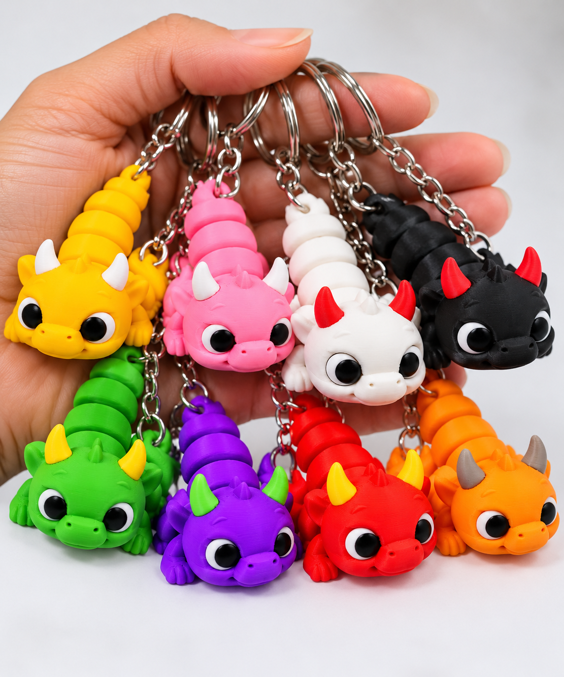 Flexi Dragon Keychain