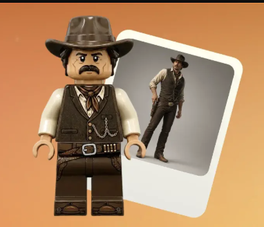 Custom Brick-Style 3D Character